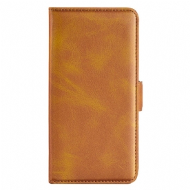 Flip Case Leren Motorola Edge 50 Fusion Dubbele Sluiting