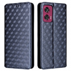 Folio-hoesje Motorola Edge 50 Fusion 3d-diamanten Bescherming Hoesje