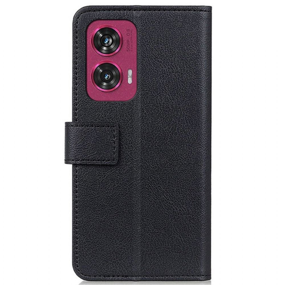 Folio-hoesje Motorola Edge 50 Fusion Telefoonhoesje Klassiek