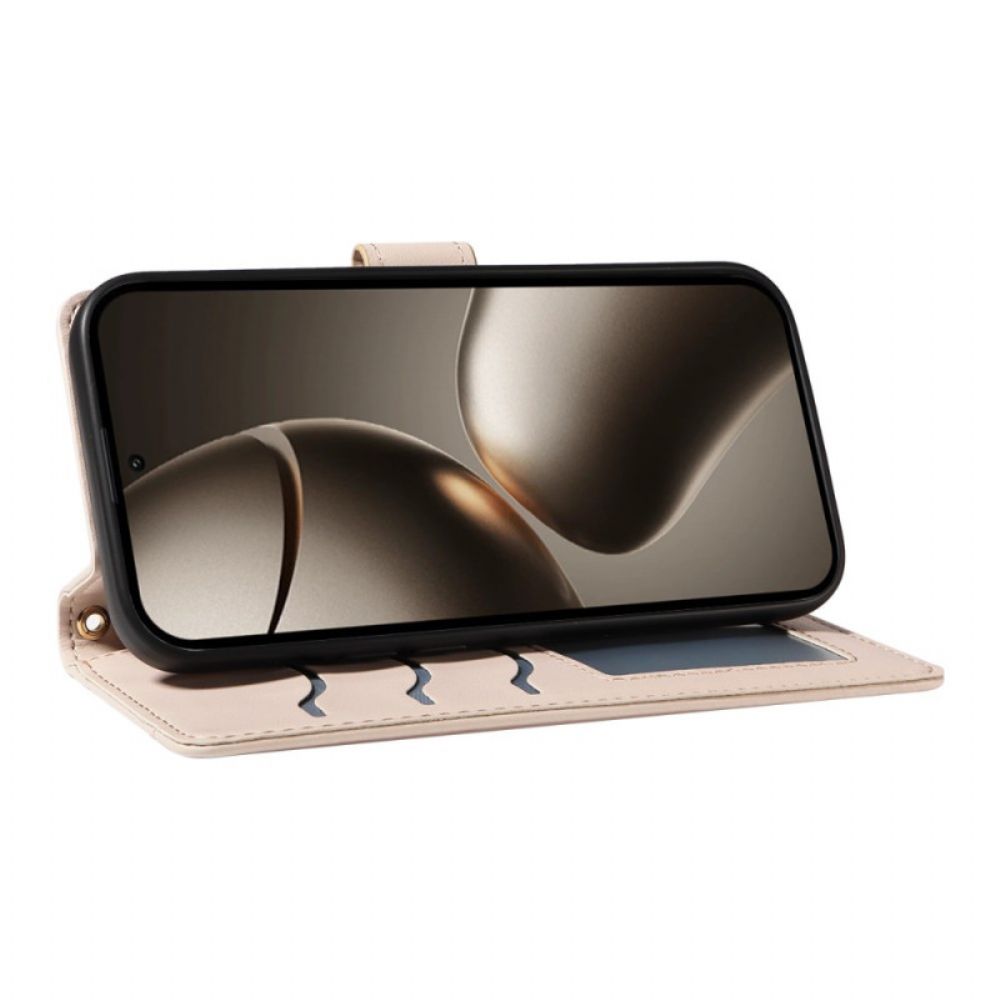 Bescherming Hoesje Xiaomi 15t Pro Gewatteerd Met Bandje En Schouderbandje