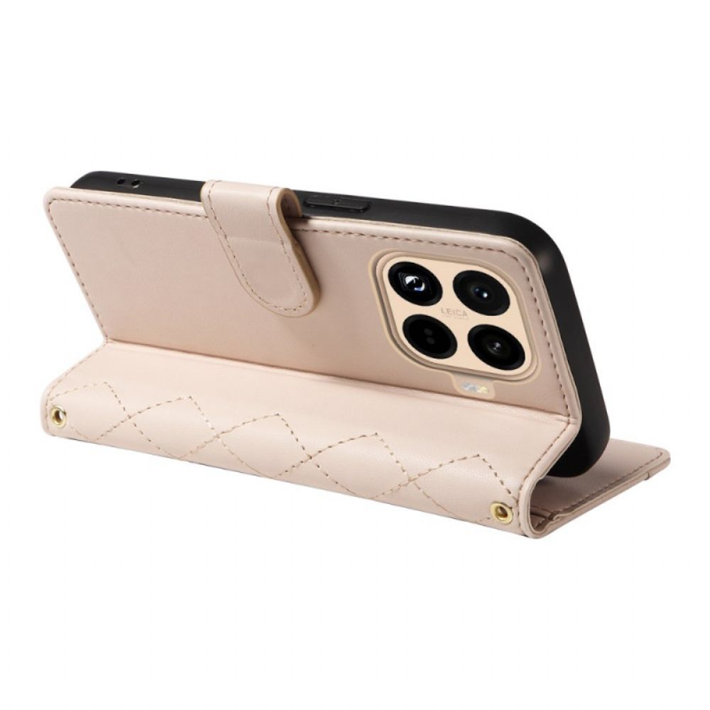 Bescherming Hoesje Xiaomi 15t Pro Gewatteerd Met Bandje En Schouderbandje