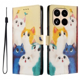 Bescherming Hoesje Xiaomi 15t Pro Kleurrijke Katten