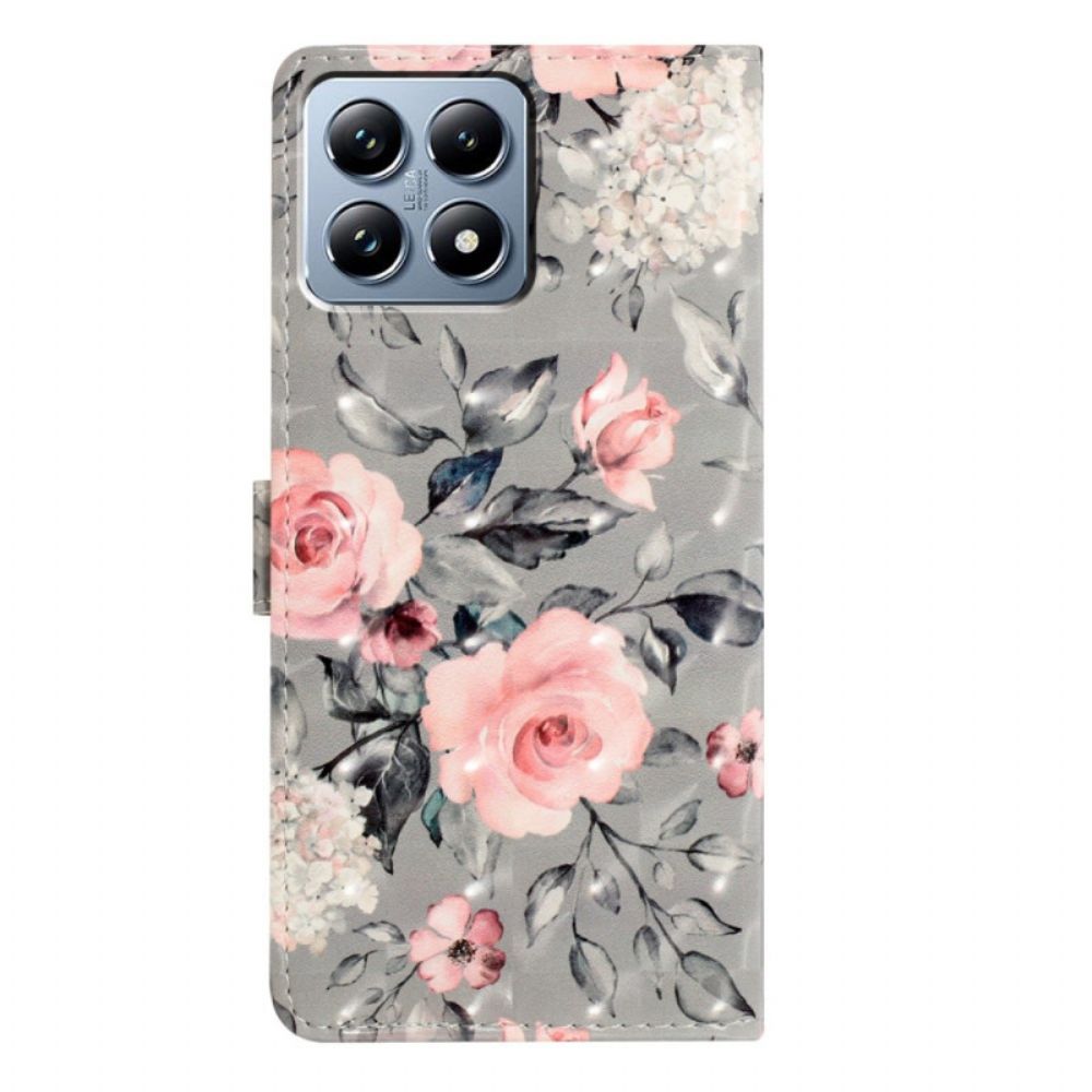 Bescherming Hoesje Xiaomi 15t Pro Roze Bloemen