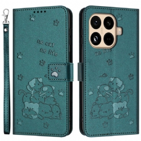 Bescherming Hoesje Xiaomi 15t Pro Stapel Katten Met Bandje