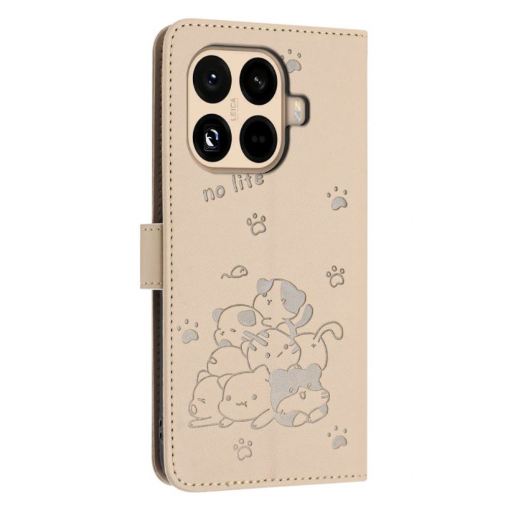Bescherming Hoesje Xiaomi 15t Pro Stapel Katten Met Bandje