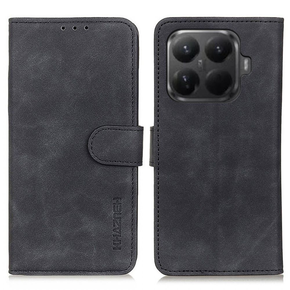 Bescherming Hoesje Xiaomi 15t Pro Suède-effect Khazneh