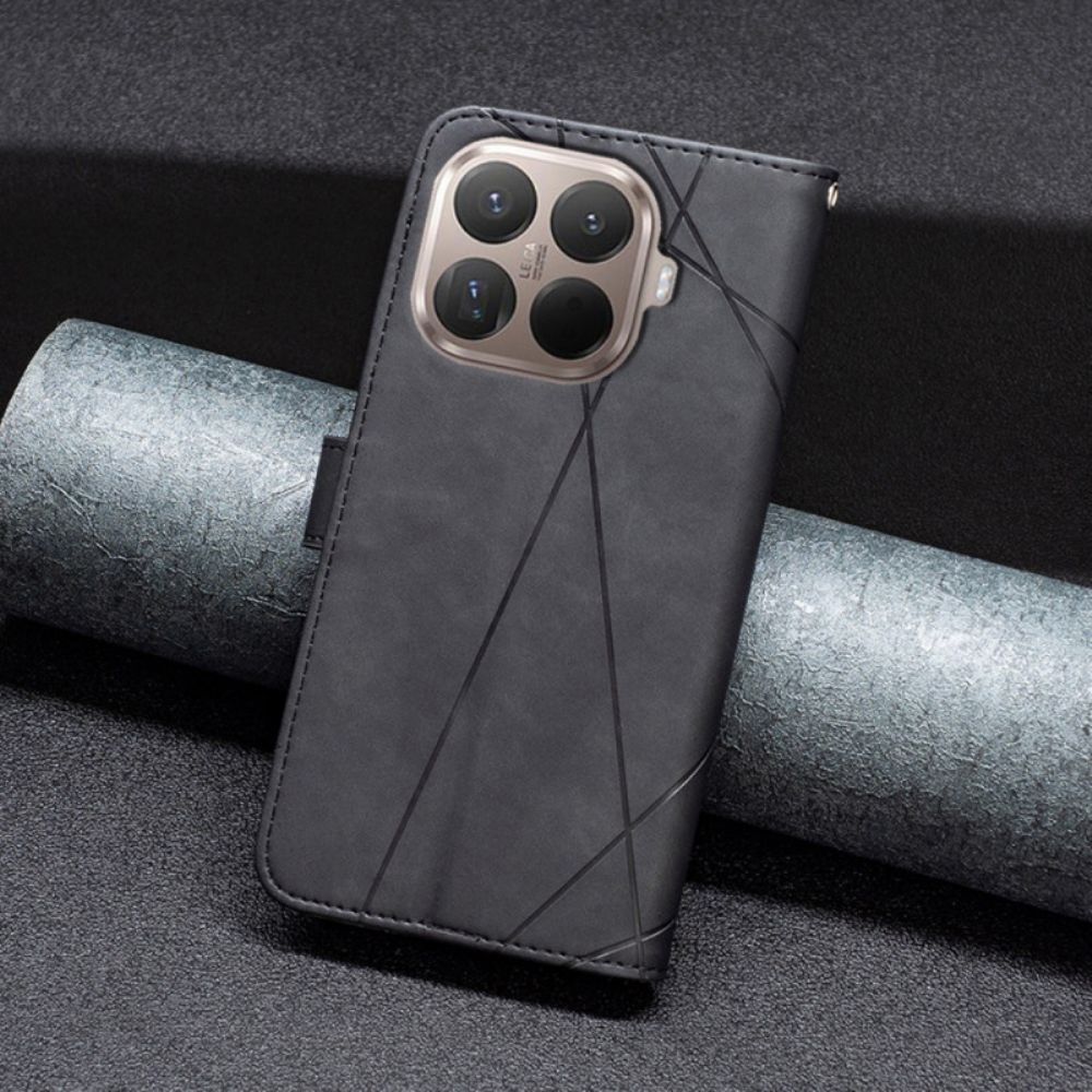 Flip Case Leren Xiaomi 15t Pro Binfen Kleur Geometrisch