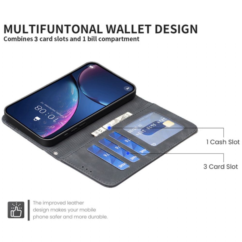 Flip Case Leren Xiaomi 15t Pro Binfen Kleur Geometrisch