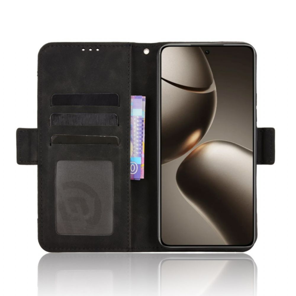 Flip Case Leren Xiaomi 15t Pro Kaarthouder Voor Meerdere Kaarten