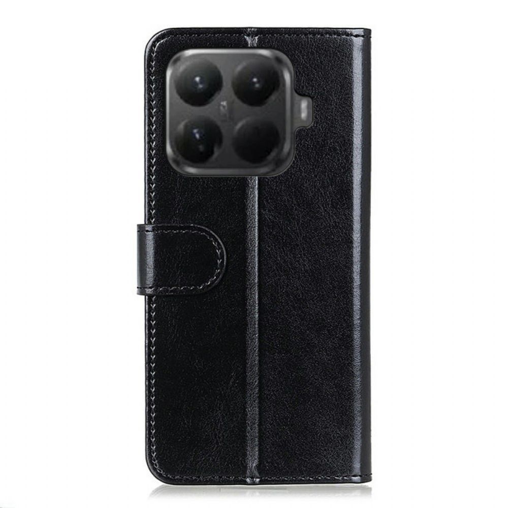 Folio-hoesje Xiaomi 15t Pro Gewaxt Kunstleer