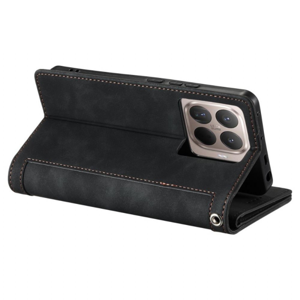 Folio-hoesje Xiaomi 15t Pro Portemonnee Met 9 Kaartsleuven