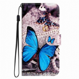 Folio-hoesje Xiaomi 15t Pro Telefoonhoesje Blauwe Vlinder
