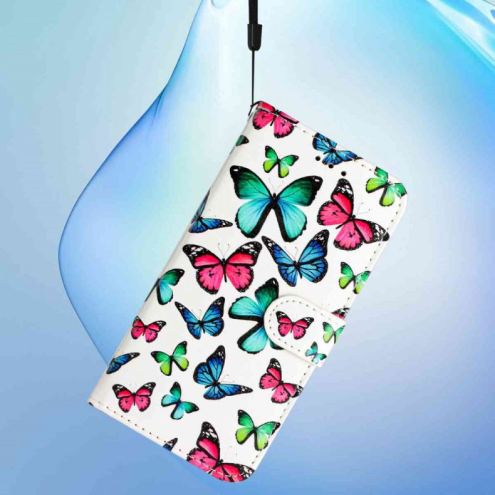 Folio-hoesje Xiaomi 15t Pro Telefoonhoesje Kleurrijke Vlinders