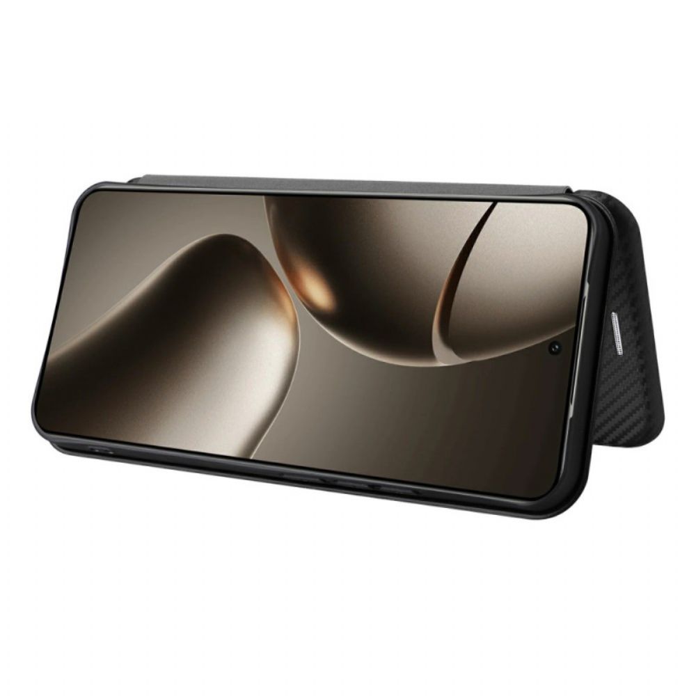 Folio-hoesje Xiaomi 15t Pro Telefoonhoesje Koolstofvezel