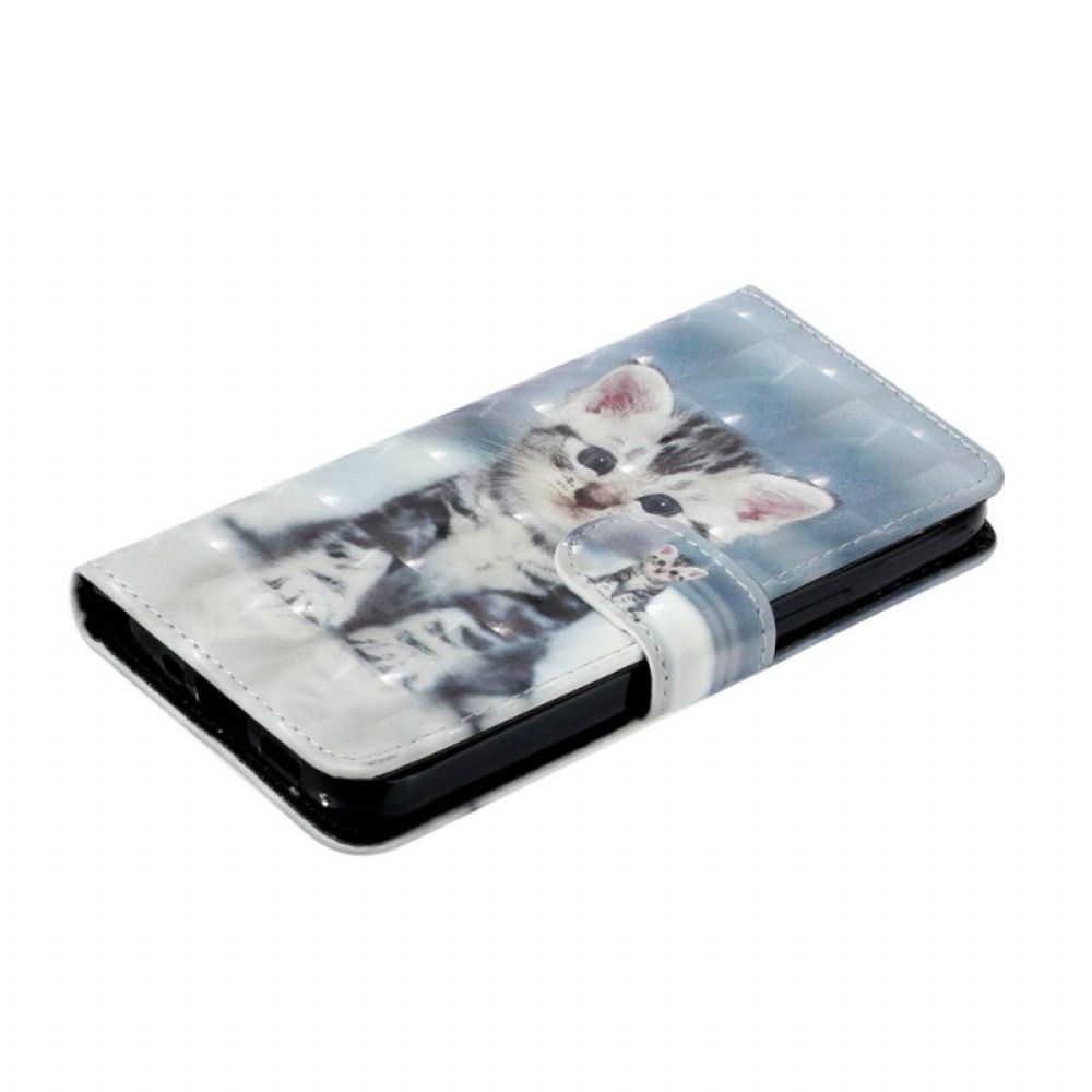 Folio-hoesje Xiaomi 15t Pro Telefoonhoesje Lanyard Kitten