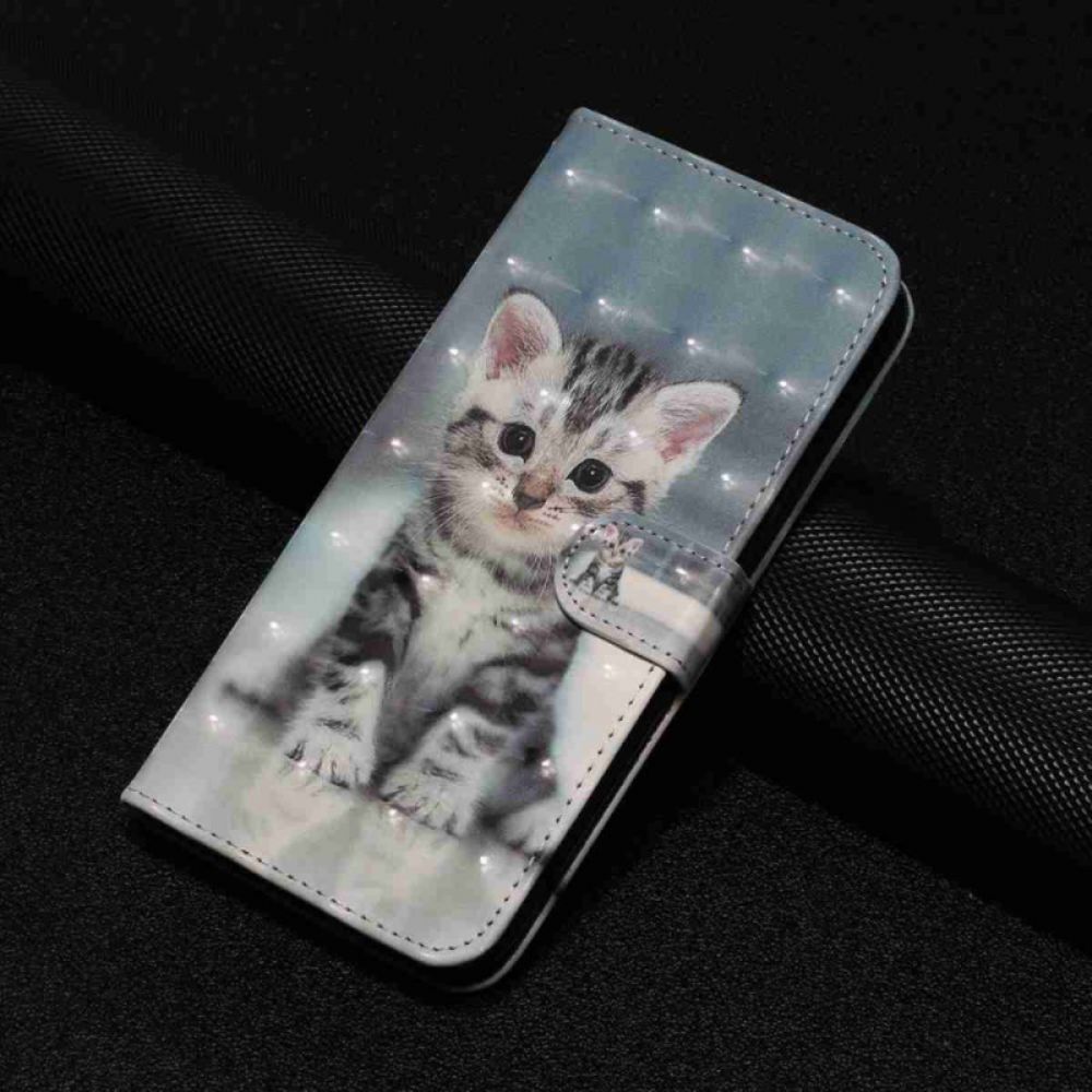 Folio-hoesje Xiaomi 15t Pro Telefoonhoesje Lanyard Kitten