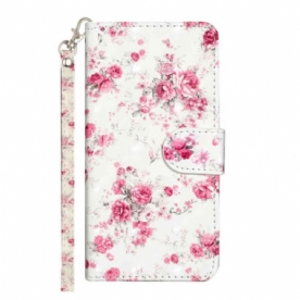 Folio-hoesje Xiaomi 15t Pro Telefoonhoesje Lanyard Rozen