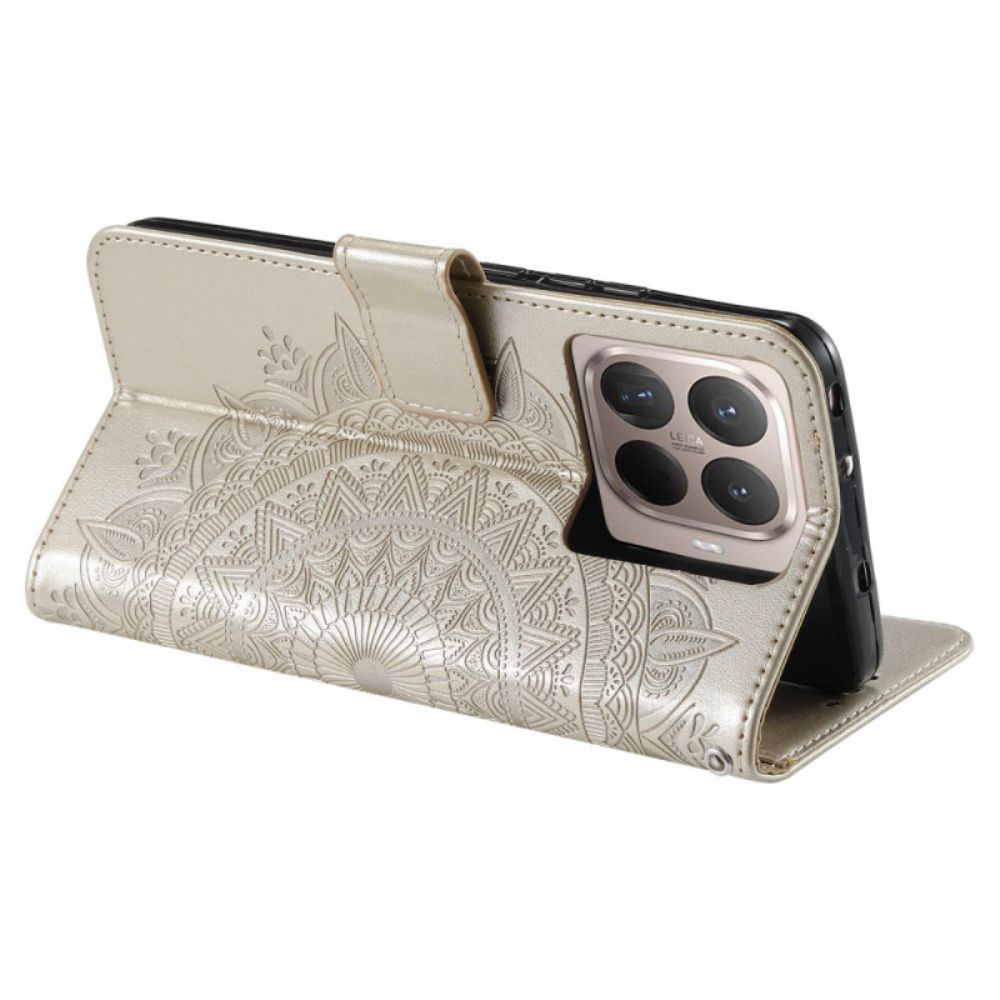 Folio-hoesje Xiaomi 15t Pro Telefoonhoesje Mandala Zon