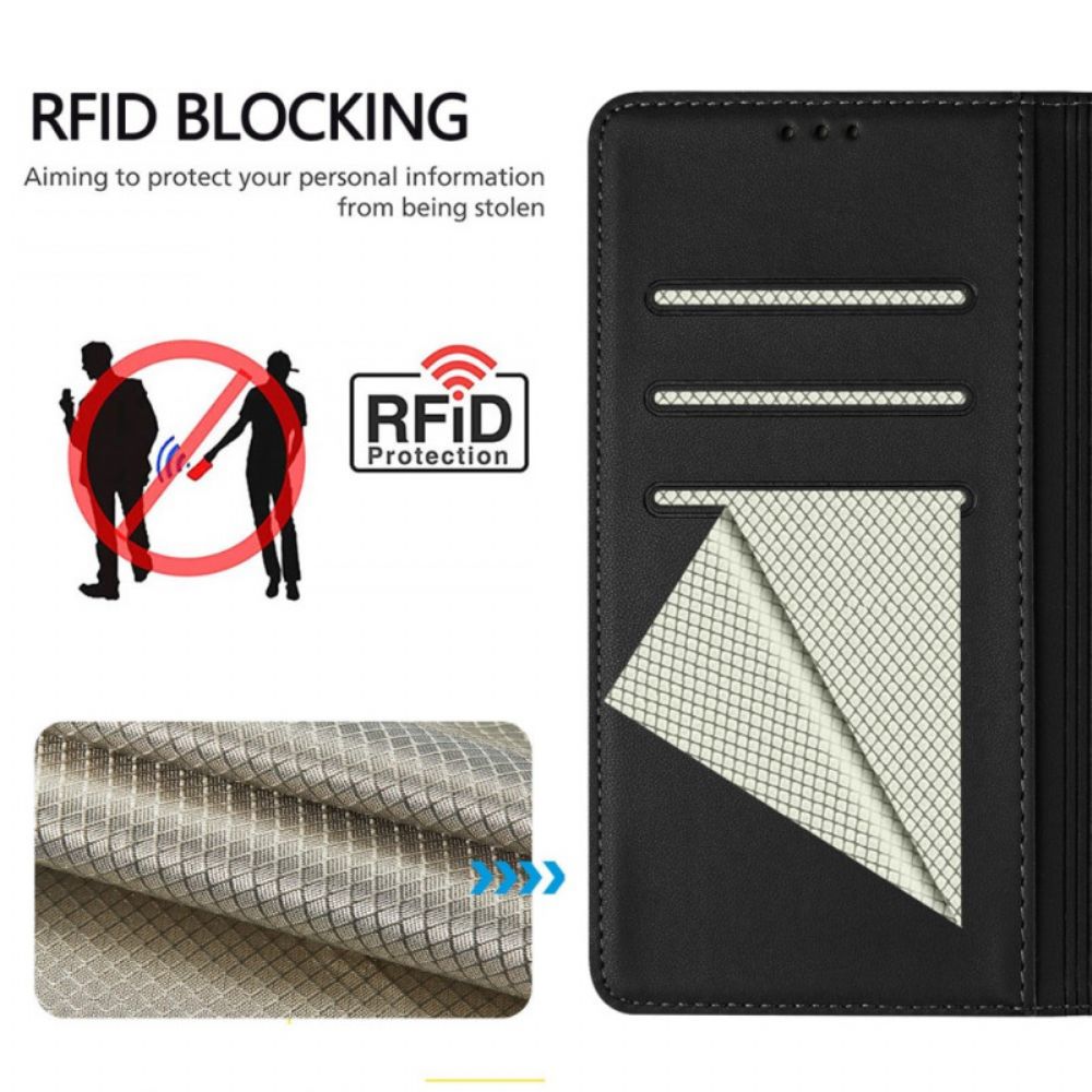 Folio-hoesje Xiaomi 15t Pro Telefoonhoesje Rand Met Diamantpatroon En Koord