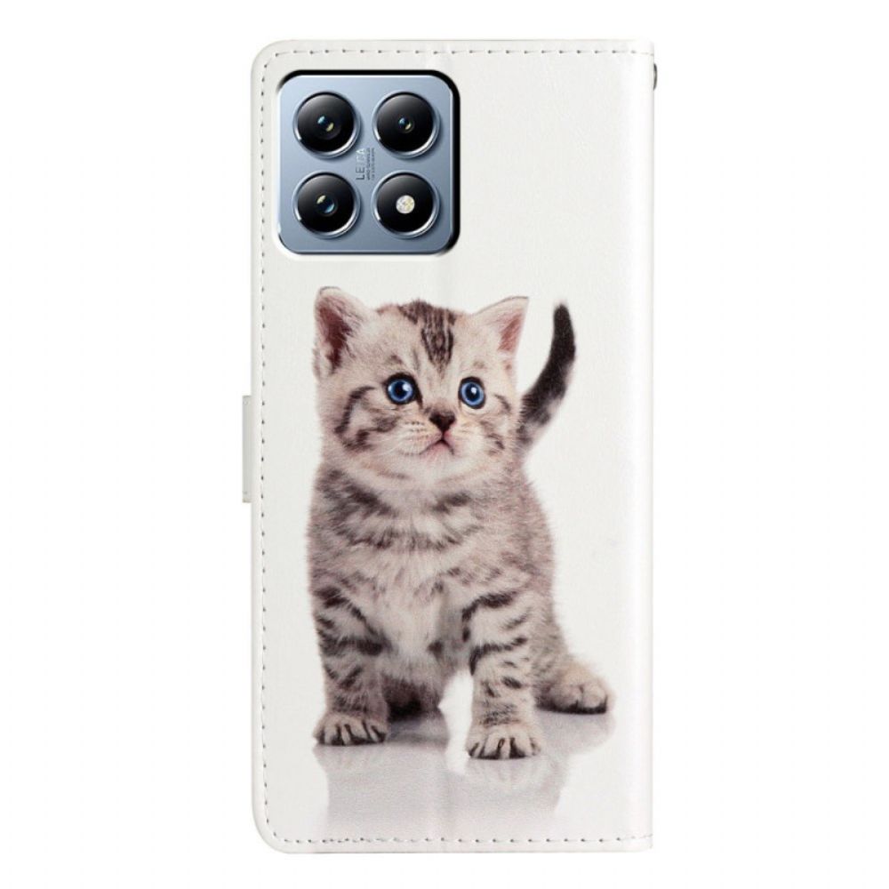 Folio-hoesje Xiaomi 15t Pro Telefoonhoesje Schattige Kat