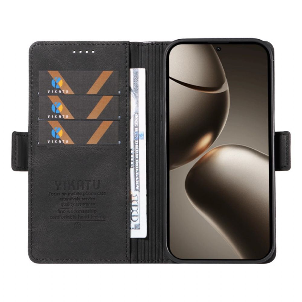 Folio-hoesje Xiaomi 15t Pro Telefoonhoesje Yikatu Lederlook
