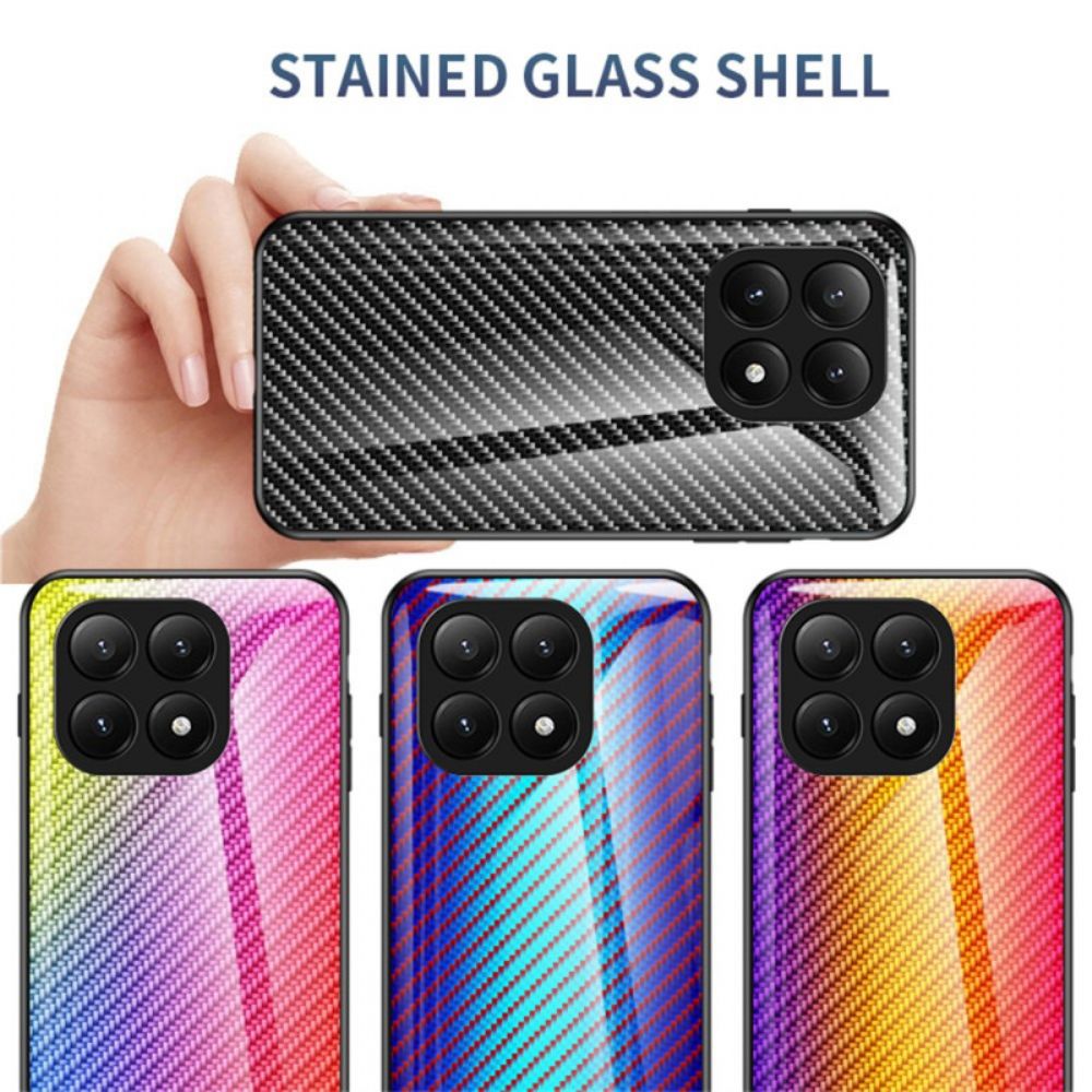 Hoesje Xiaomi 15t Pro Gehard Glas Met Koolstofvezel