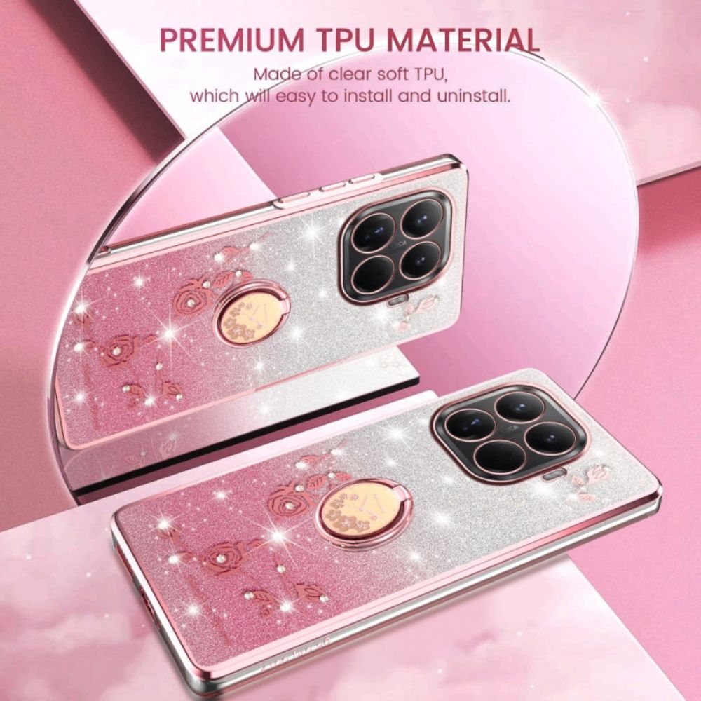 Hoesje Xiaomi 15t Pro Ringhouder Met Strass-steentjes Kadem