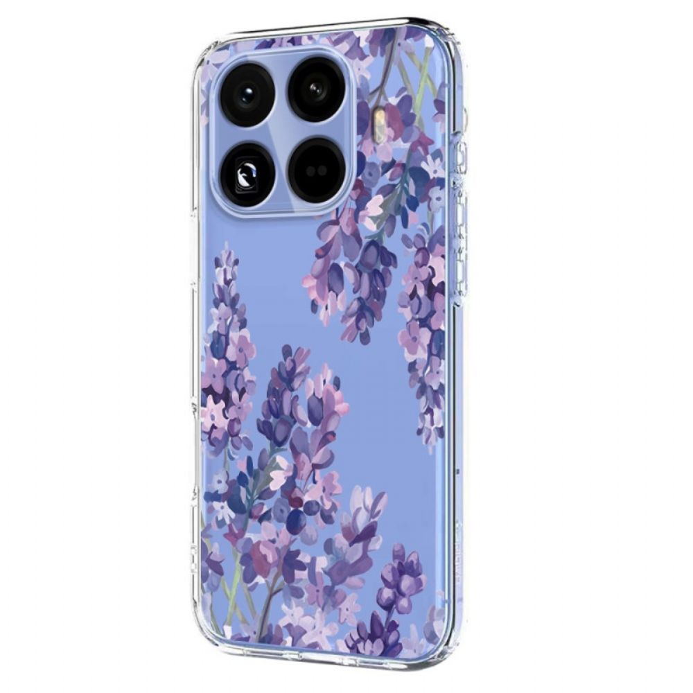Hoesje Xiaomi 15t Pro Transparant Met Bloemenmotief