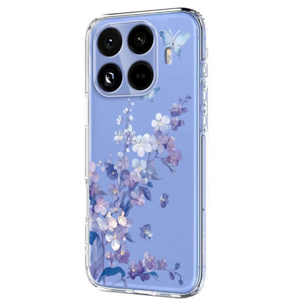 Hoesje Xiaomi 15t Pro Transparant Met Bloemenmotief