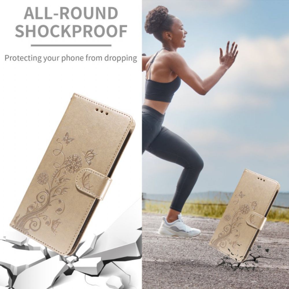 Leren Hoesje Voor Xiaomi 15t Pro Bloemen