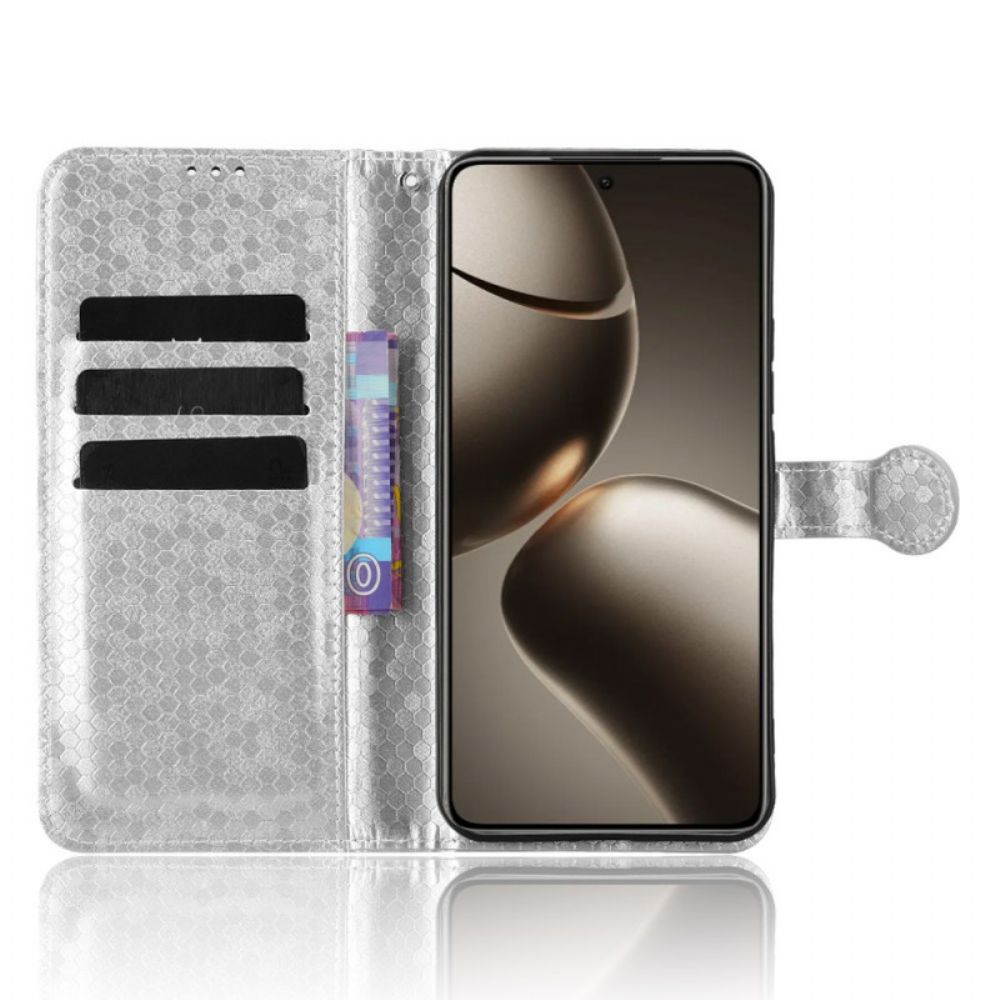 Leren Hoesje Voor Xiaomi 15t Pro Glitterstippen