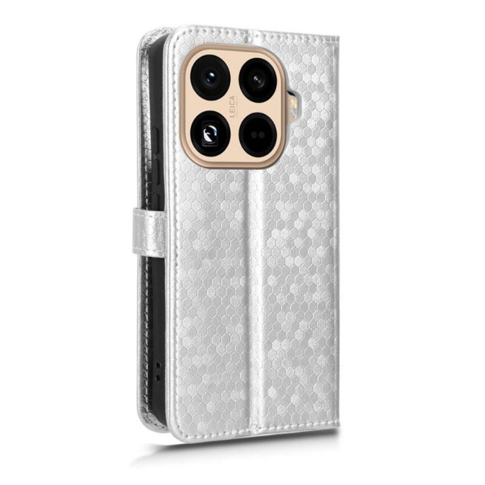 Leren Hoesje Voor Xiaomi 15t Pro Glitterstippen