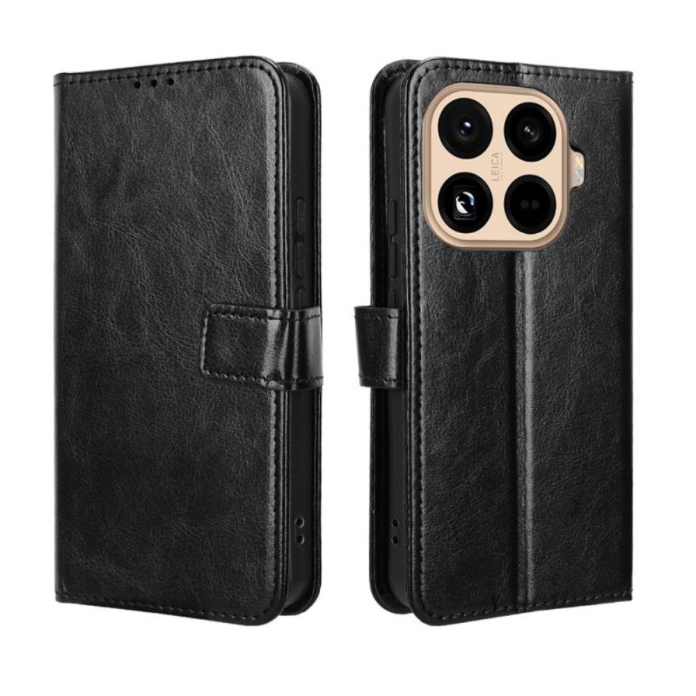 Leren Hoesje Voor Xiaomi 15t Pro Opvallend Imitatieleer