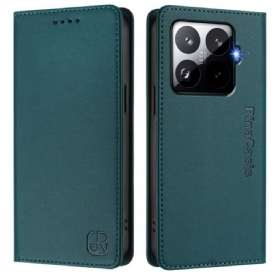 Leren Hoesje Voor Xiaomi 15t Pro Rfid-bescherming