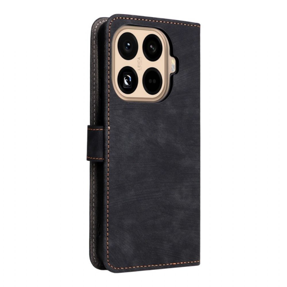 Leren Hoesje Voor Xiaomi 15t Pro Rfid-portemonnee Met Suède-look