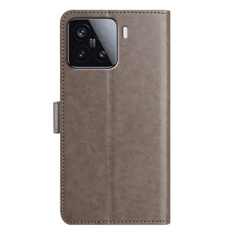 Leren Hoesje Xiaomi 15t Pro 8-kaart Houders Bescherming Hoesje