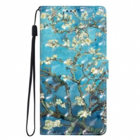 Leren Hoesje Xiaomi 15t Pro Bloemen Abrikozenboom Bescherming Hoesje