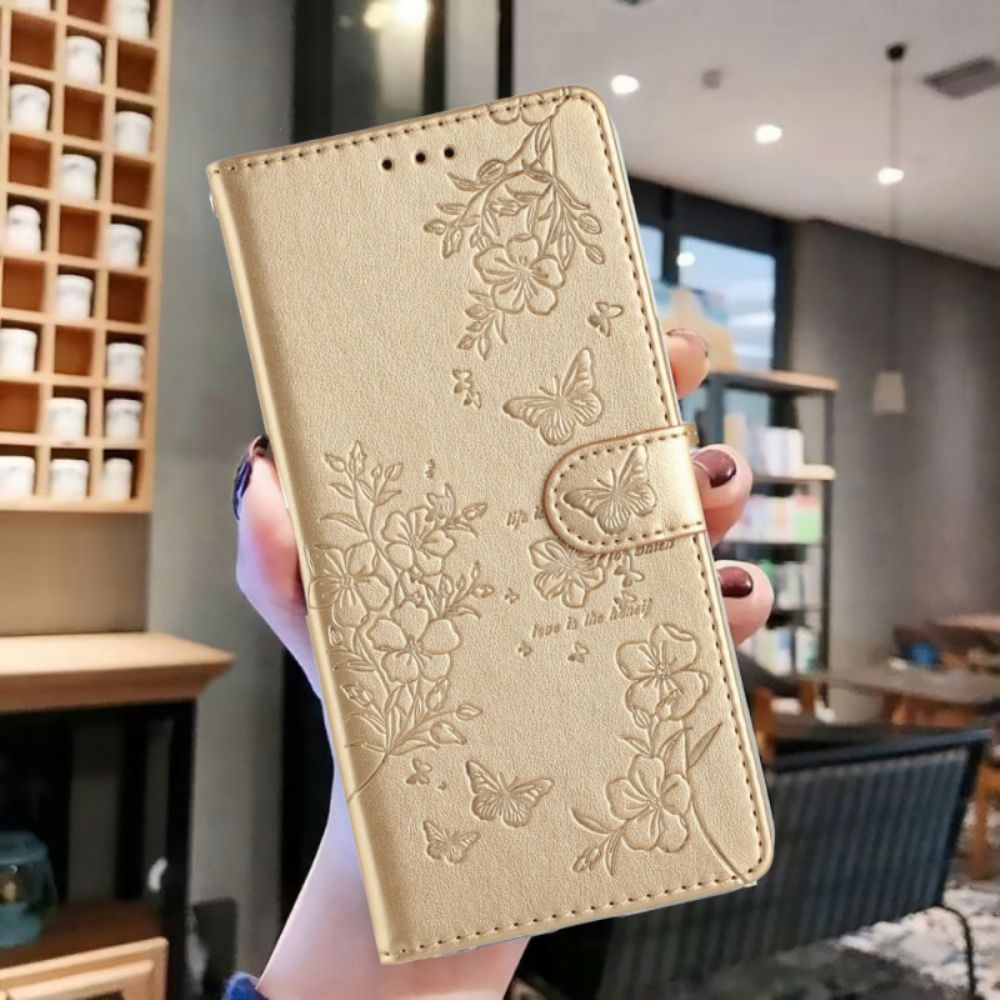 Leren Hoesje Xiaomi 15t Pro Bloemenpatroon Bescherming Hoesje