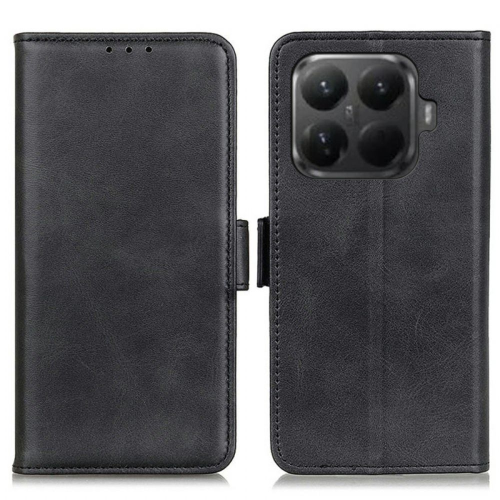 Leren Hoesje Xiaomi 15t Pro Dubbele Sluiting Bescherming Hoesje