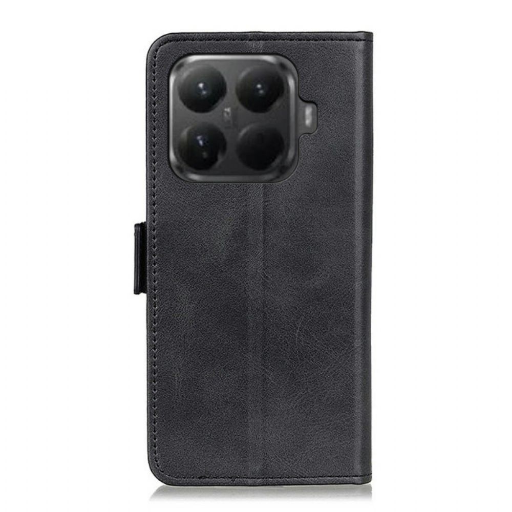 Leren Hoesje Xiaomi 15t Pro Dubbele Sluiting Bescherming Hoesje