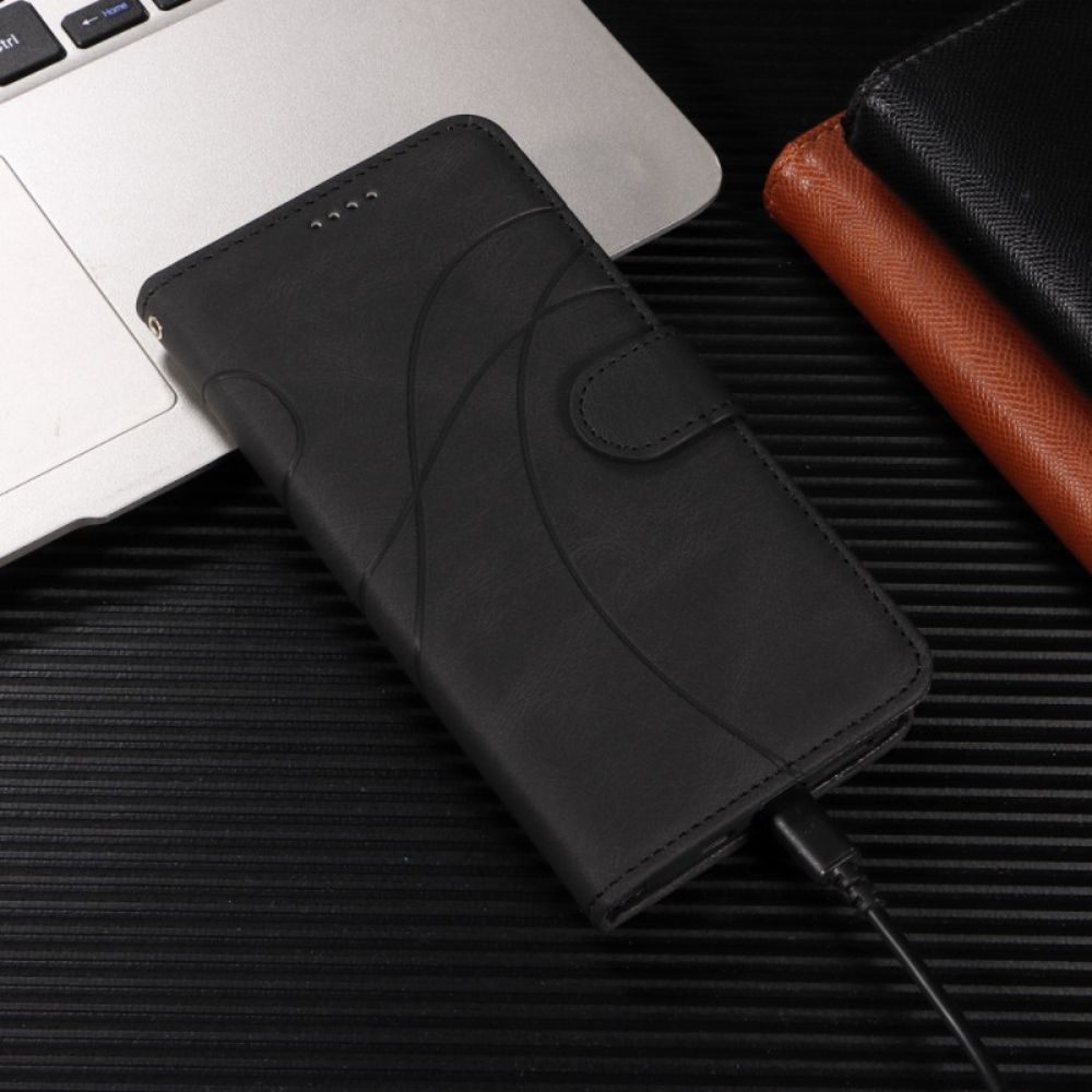 Leren Hoesje Xiaomi 15t Pro Golvend Bescherming Hoesje