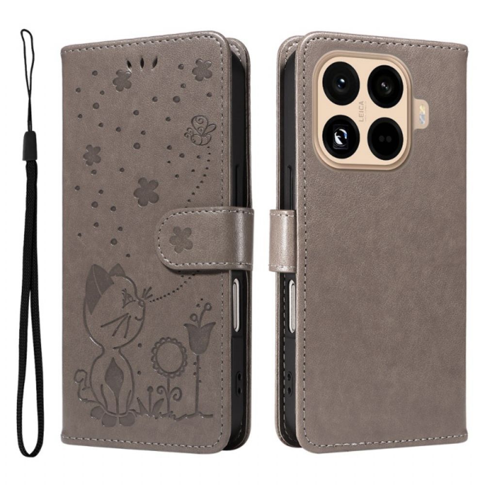 Leren Hoesje Xiaomi 15t Pro Kat En Bij Bescherming Hoesje