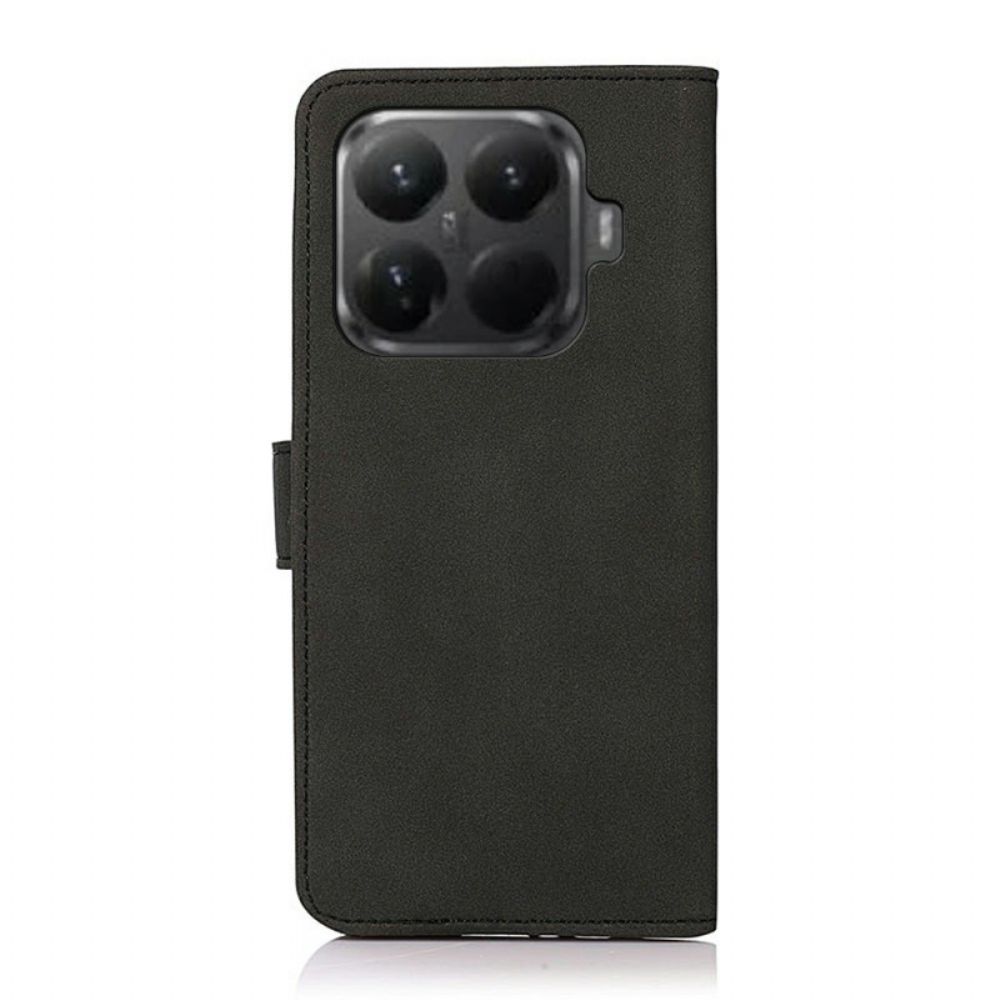 Leren Hoesje Xiaomi 15t Pro Khazneh Suède-effect Bescherming Hoesje