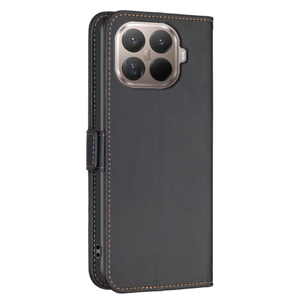 Leren Hoesje Xiaomi 15t Pro Klassieke Binfen-kleur Bescherming Hoesje