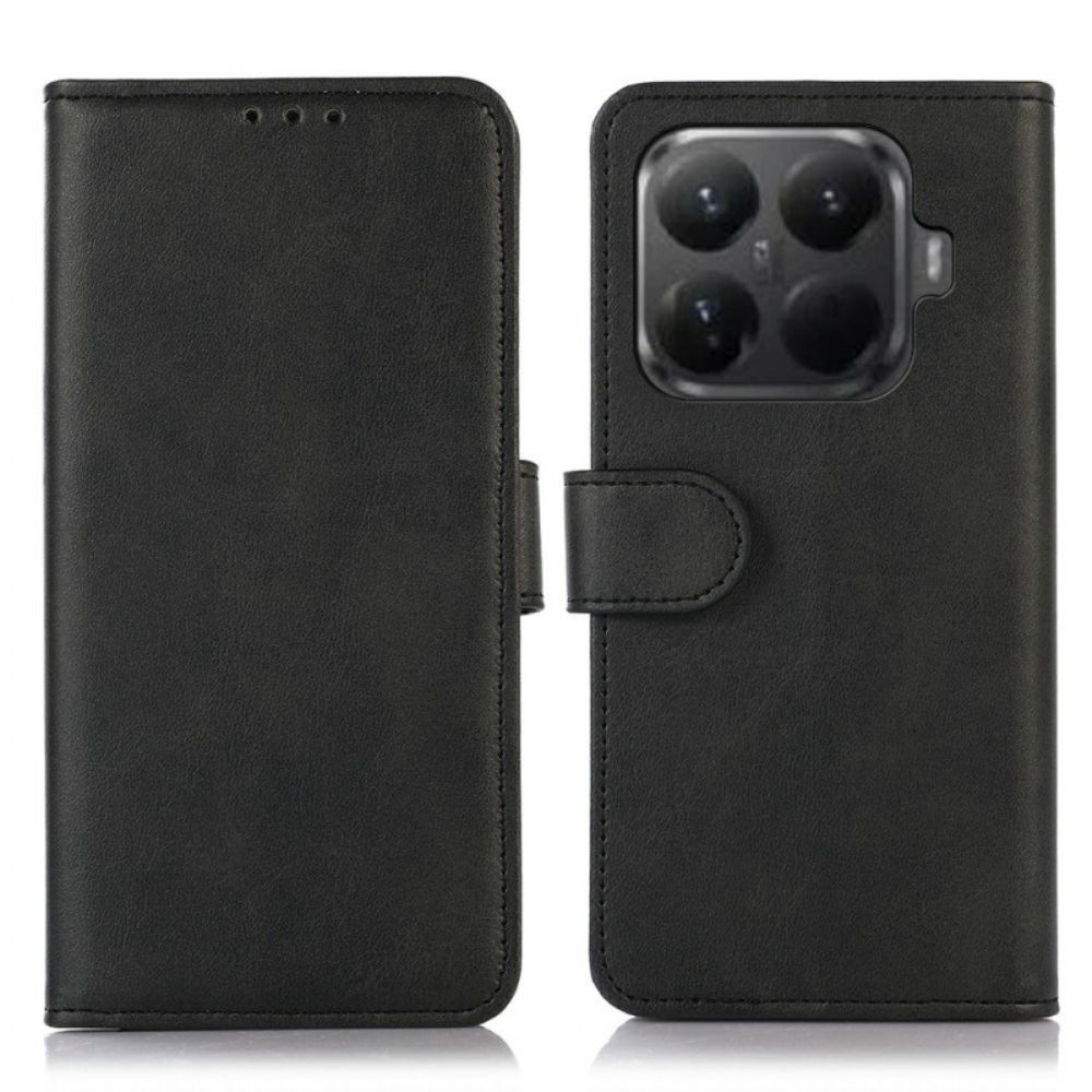 Leren Hoesje Xiaomi 15t Pro Portemonnee Met Effect Leer Bescherming Hoesje