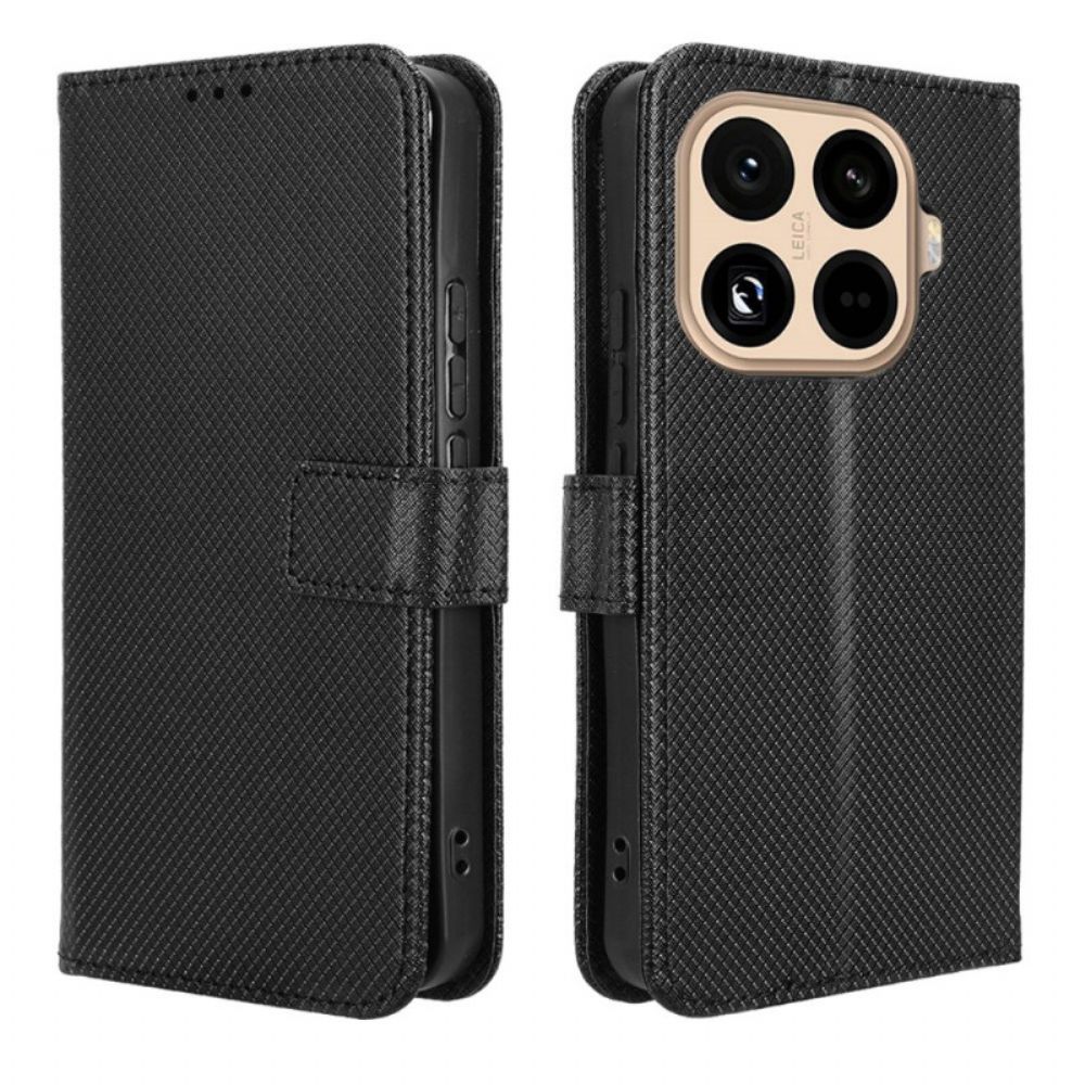 Leren Hoesje Xiaomi 15t Pro Stippen Bescherming Hoesje