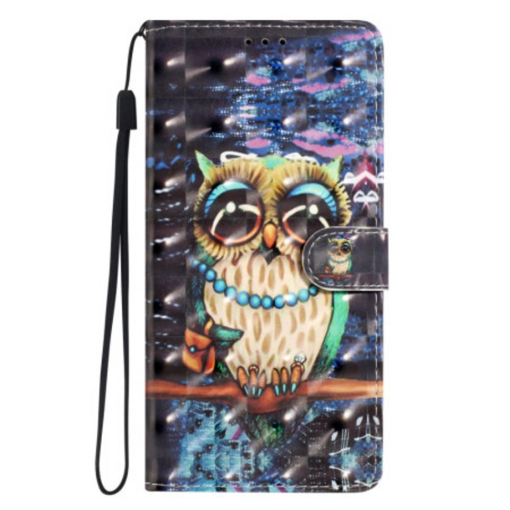 Leren Hoesje Xiaomi 15t Pro Uil Bescherming Hoesje