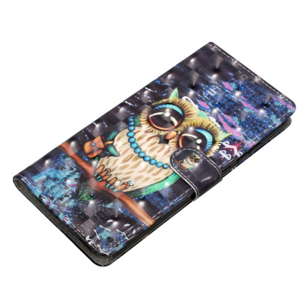 Leren Hoesje Xiaomi 15t Pro Uil Bescherming Hoesje