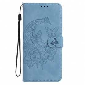 Leren Hoesje Xiaomi 15t Pro Vlinder- En Bloemenprint