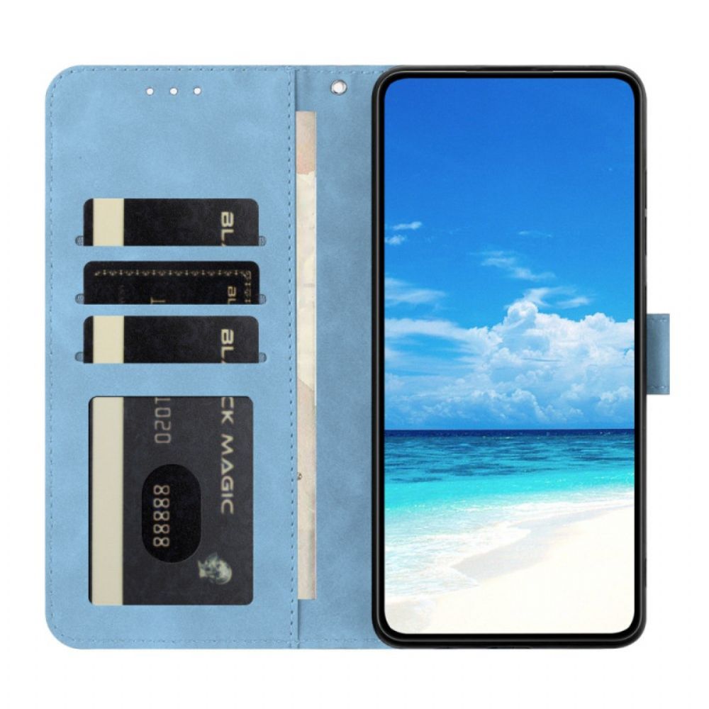 Leren Hoesje Xiaomi 15t Pro Vlinder- En Bloemenprint